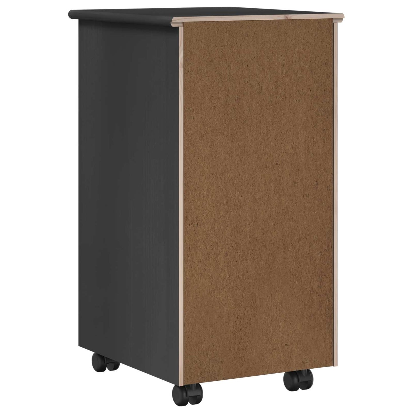 vidaXL Κινητό Ντουλάπι 34 x 39 x 65,5 cm Στερεό ξύλο πεύκου Γκρι