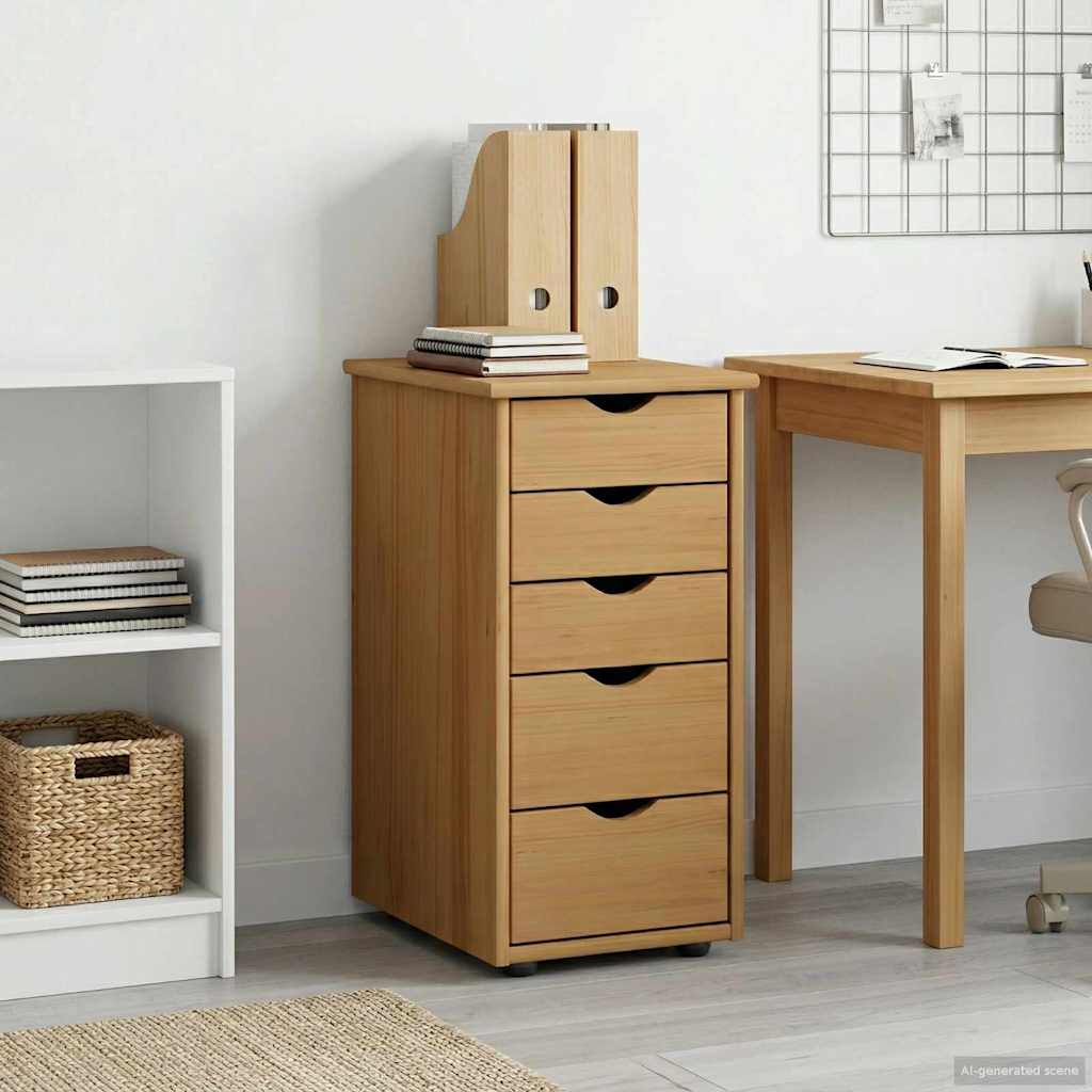 vidaXL Ντουλαπιού (Cabinet) 34 x 39 x 61,5 εκ Στερεό ξύλο πεύκου