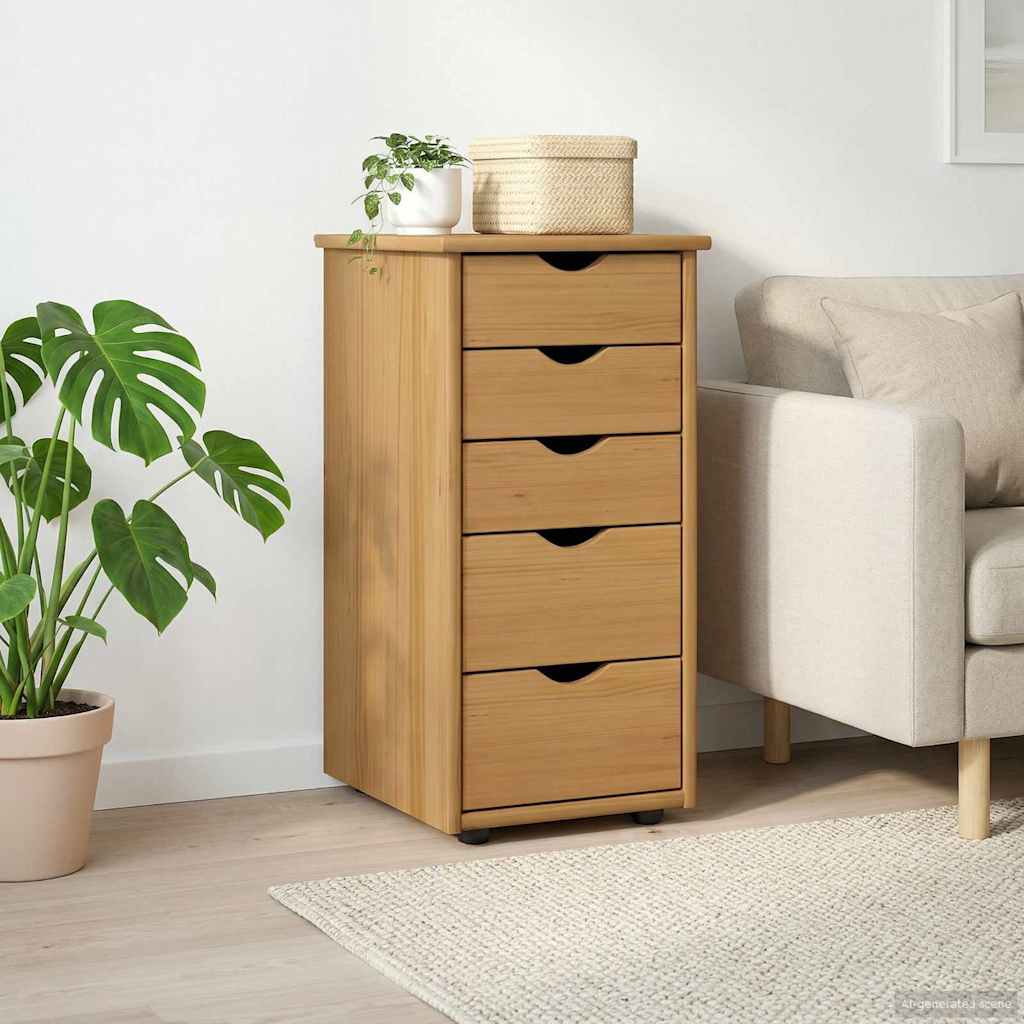 vidaXL Ντουλαπιού (Cabinet) 34 x 39 x 61,5 εκ Στερεό ξύλο πεύκου