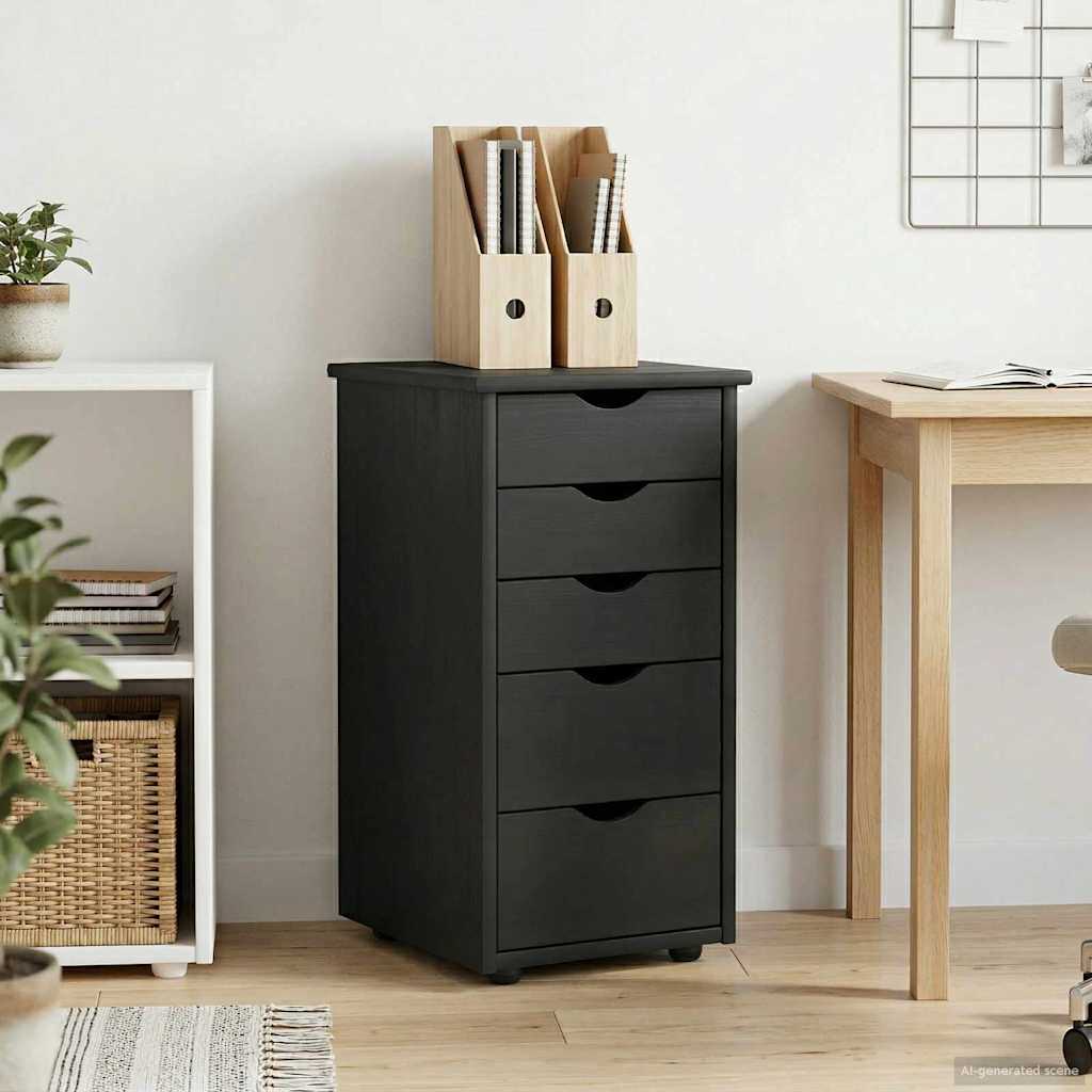 vidaXL Ντουλαπιού (Cabinet) 34 x 39 x 61,5 εκ Στερεό ξύλο πεύκου Γκρι
