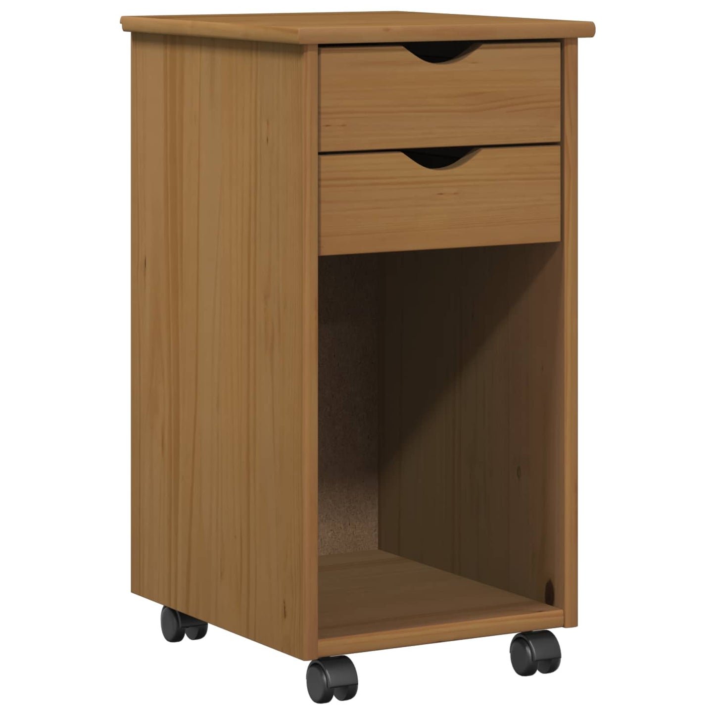 vidaXL Κινητό Ντουλάπι 34 x 39 x 65,5 cm Στερεό πεύκο Μέλι Καφέ