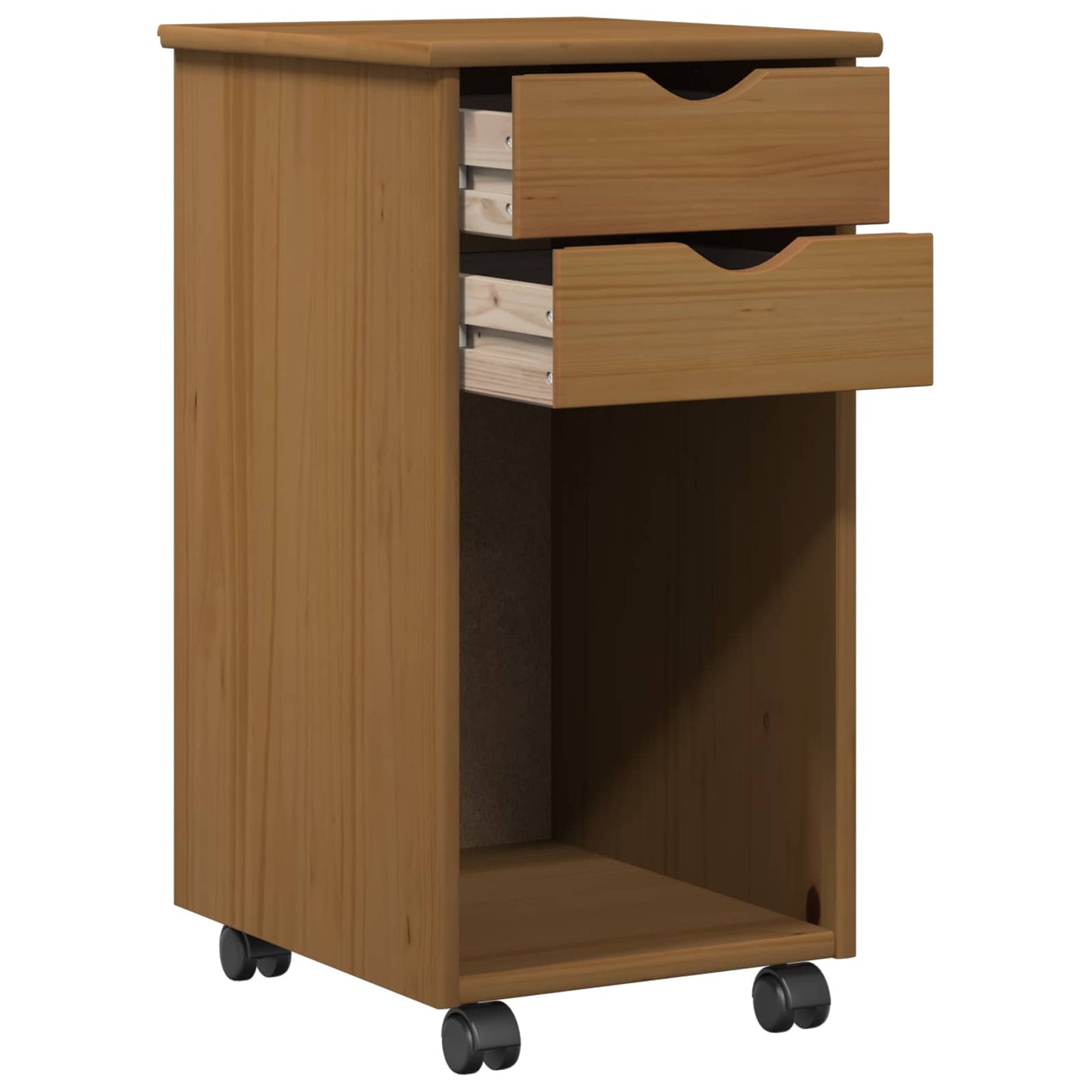 vidaXL Κινητό Ντουλάπι 34 x 39 x 65,5 cm Στερεό πεύκο Μέλι Καφέ
