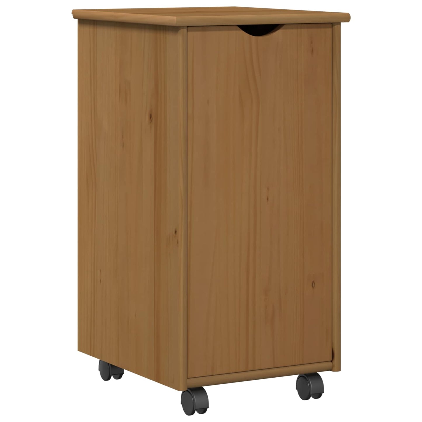 vidaXL Κινητό Ντουλάπι Μέλι Καφέ 34 x 39 x 65,5 cm Στερεό ξύλο πεύκου