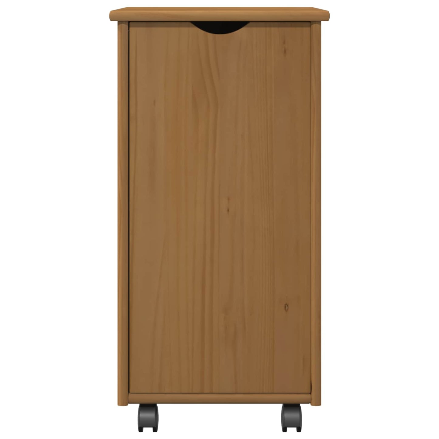 vidaXL Κινητό Ντουλάπι Μέλι Καφέ 34 x 39 x 65,5 cm Στερεό ξύλο πεύκου