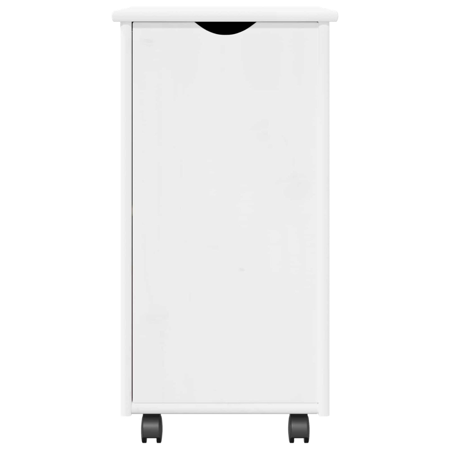 vidaXL Κινητό Ντουλάπι Λευκό 34 x 39 x 65,5 cm Στερεό ξύλο πεύκου