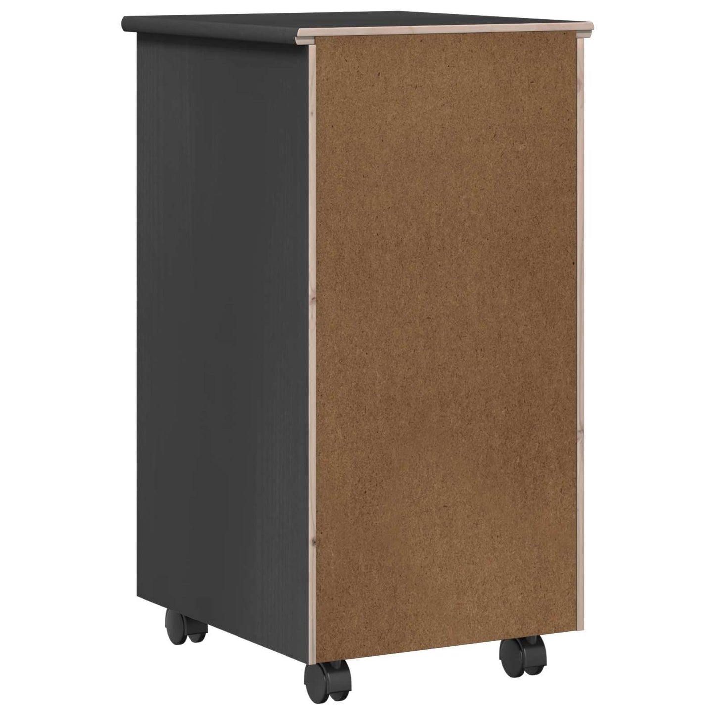 vidaXL Κινητό Ντουλάπι Γκρι 34 x 39 x 65,5 cm Στερεό ξύλο πεύκου