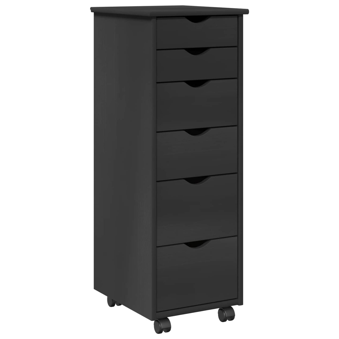vidaXL Κινητό Ντουλάπι 34 x 39 x 93,5 εκ Στερεό ξύλο πεύκου Γκρι