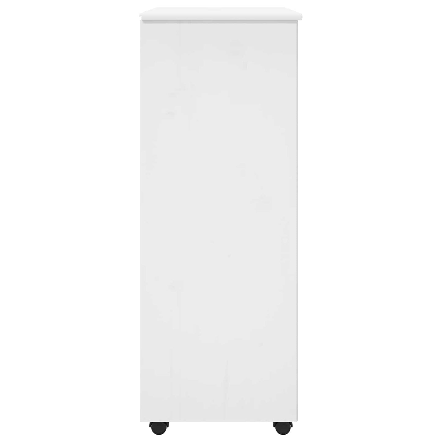 vidaXL Κινητό Ντουλάπι 53 x 39 x 103 cm Στερεό ξύλο πεύκου Λευκό