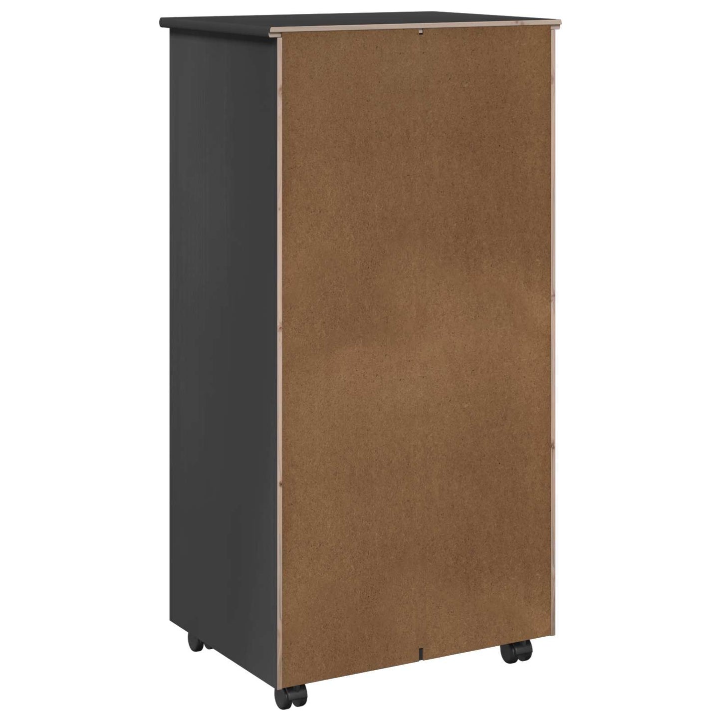 vidaXL Κινητό Ντουλάπι 53 x 39 x 103 cm Στερεό ξύλο πεύκου Γκρι