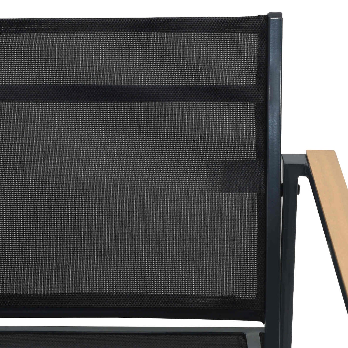 vidaXL Καρέκλες Κήπου 2 pcs Μαύρο και Ανθρακί 53,5 x 59 x 77 εκ