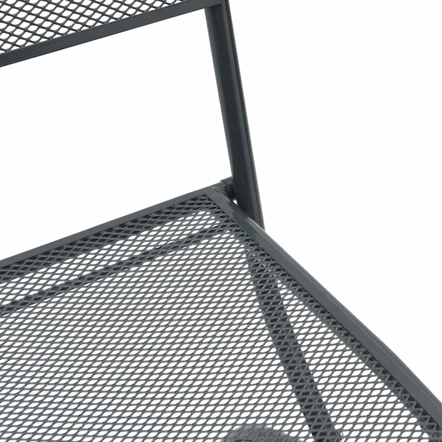 vidaXL Καρέκλες Κήπου 2 pcs Ανθρακί 52,5 x 46 x 82 εκ Σίδερο