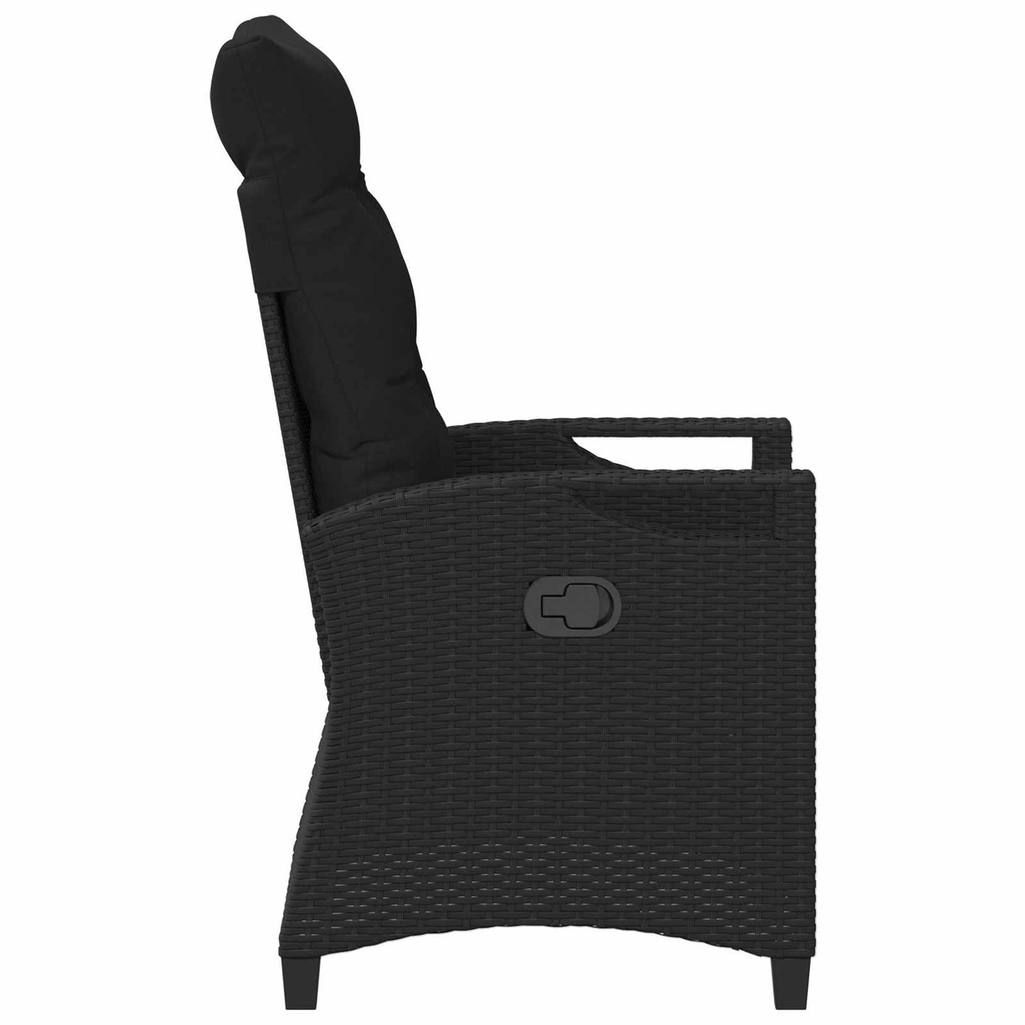 vidaXL Καρέκλα Κήπου 2 pcs Μαύρο 56 x 64 x 94 εκ.