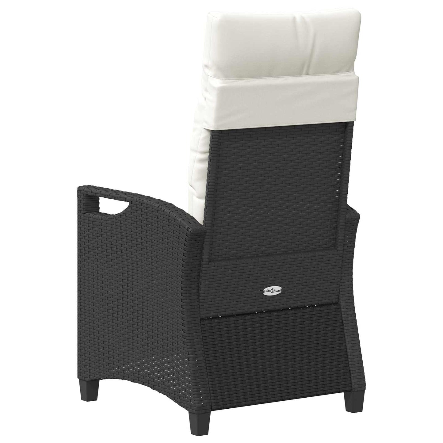vidaXL Καρέκλα Κήπου 2 pcs Μαύρο και Κρέμα 56 x 60 x 112 εκ.