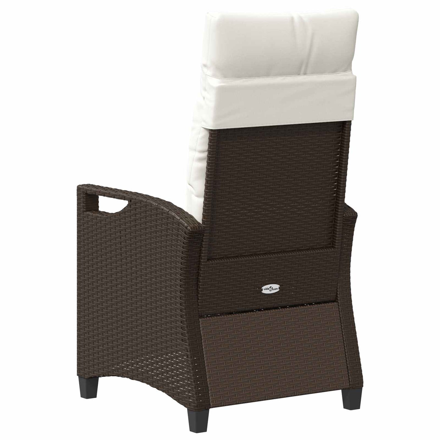 vidaXL Καρέκλα Κήπου 2 pcs Καφέ και Κρέμα 56 x 60 x 112 εκ.