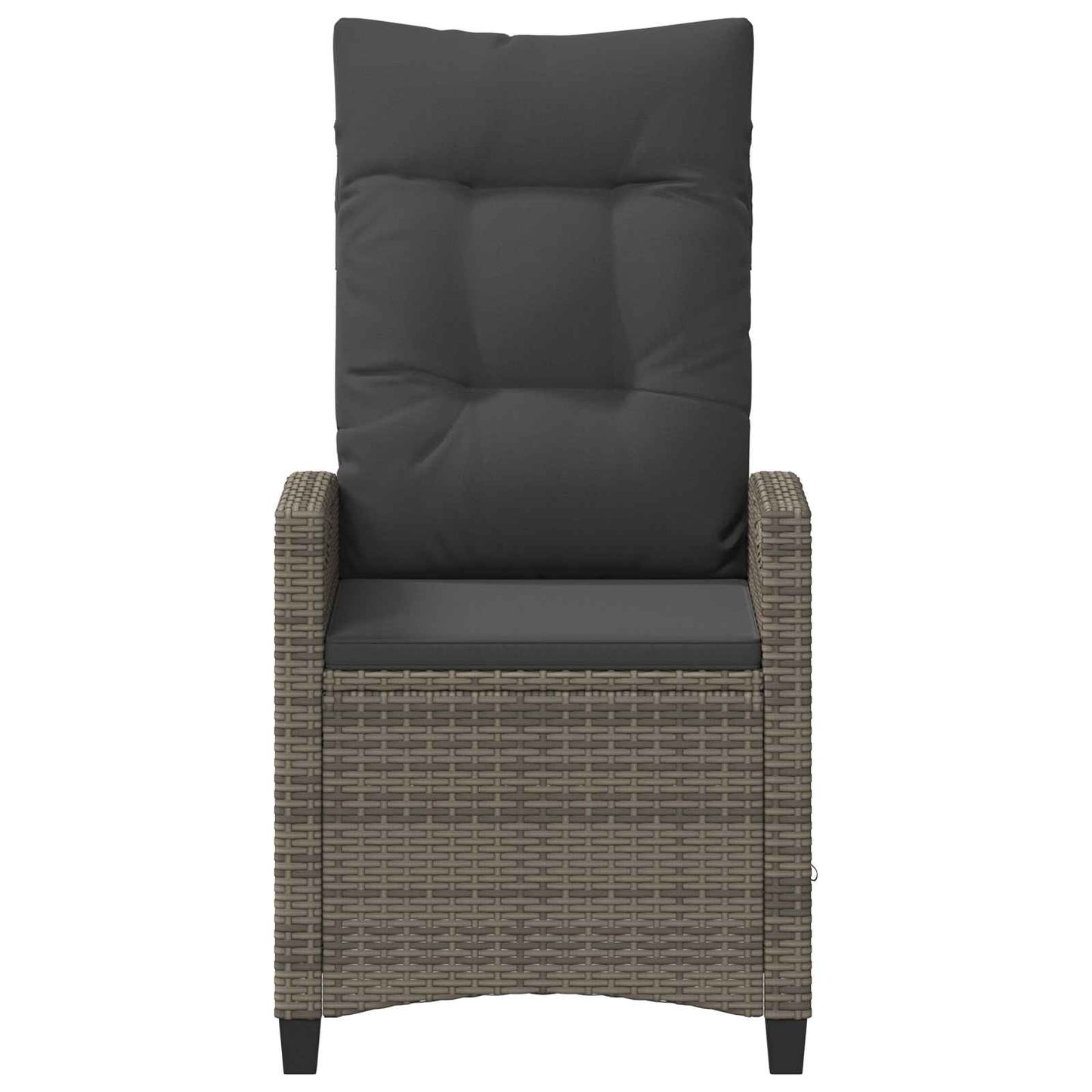 vidaXL Καρέκλα Κήπου 2 pcs Γκρι και Σκούρο Γκρι 56 x 60 x 112 εκ.