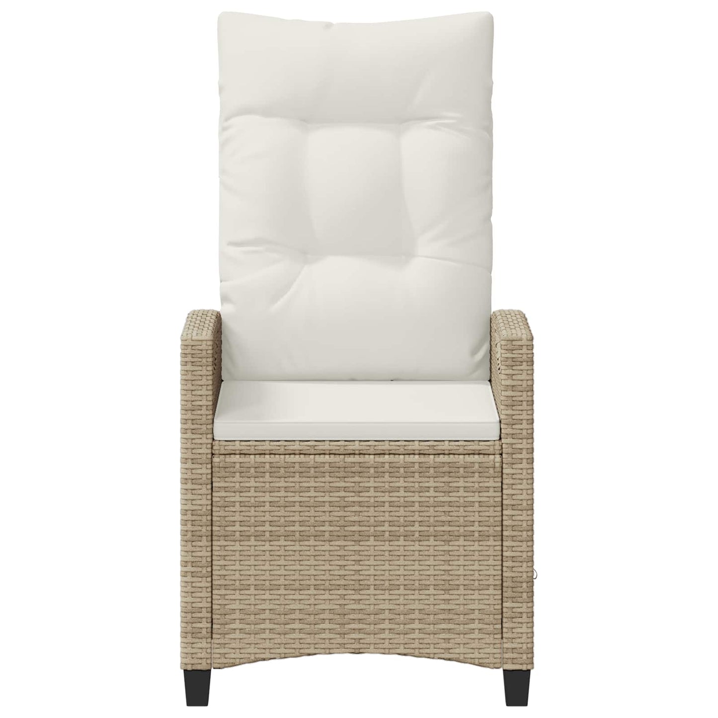 vidaXL Καρέκλα Κήπου 2 pcs Μπεζ και Κρέμα 56 x 60 x 112 εκ.