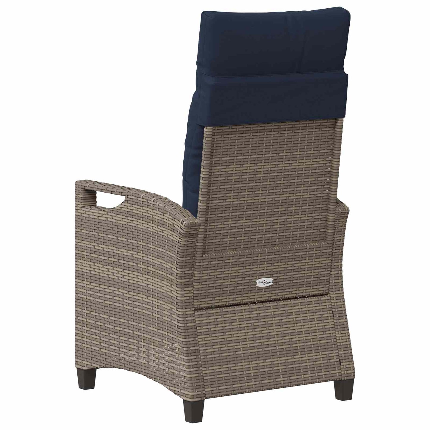 vidaXL Καρέκλα Κήπου 2 pcs γκρι και ναυτικό μπλε 56 x 60 x 112 εκ.