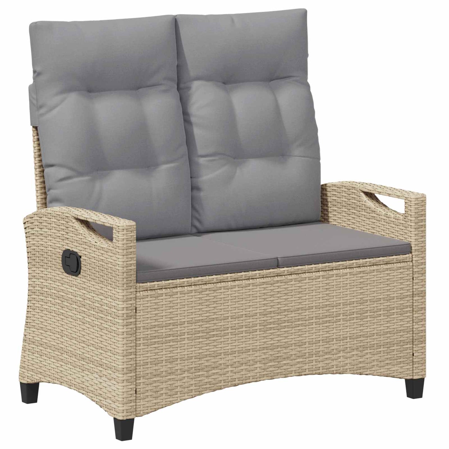 vidaXL Παγκάκι κήπου Μπέζ και Ανοιχτό Γκρι 105 x 60 x 112 εκ