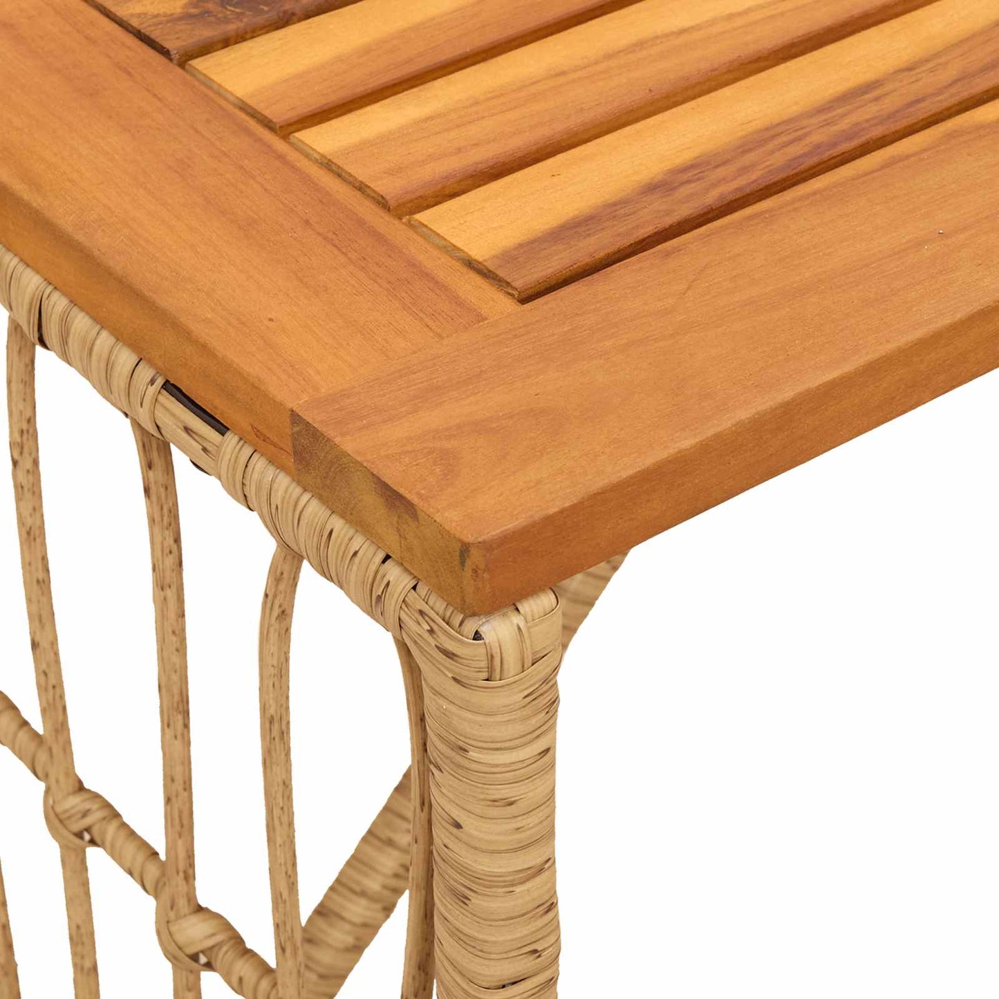 vidaXL Εξωτερικό Τραπέζι Φυσικό 80 x 40 x 40 cm