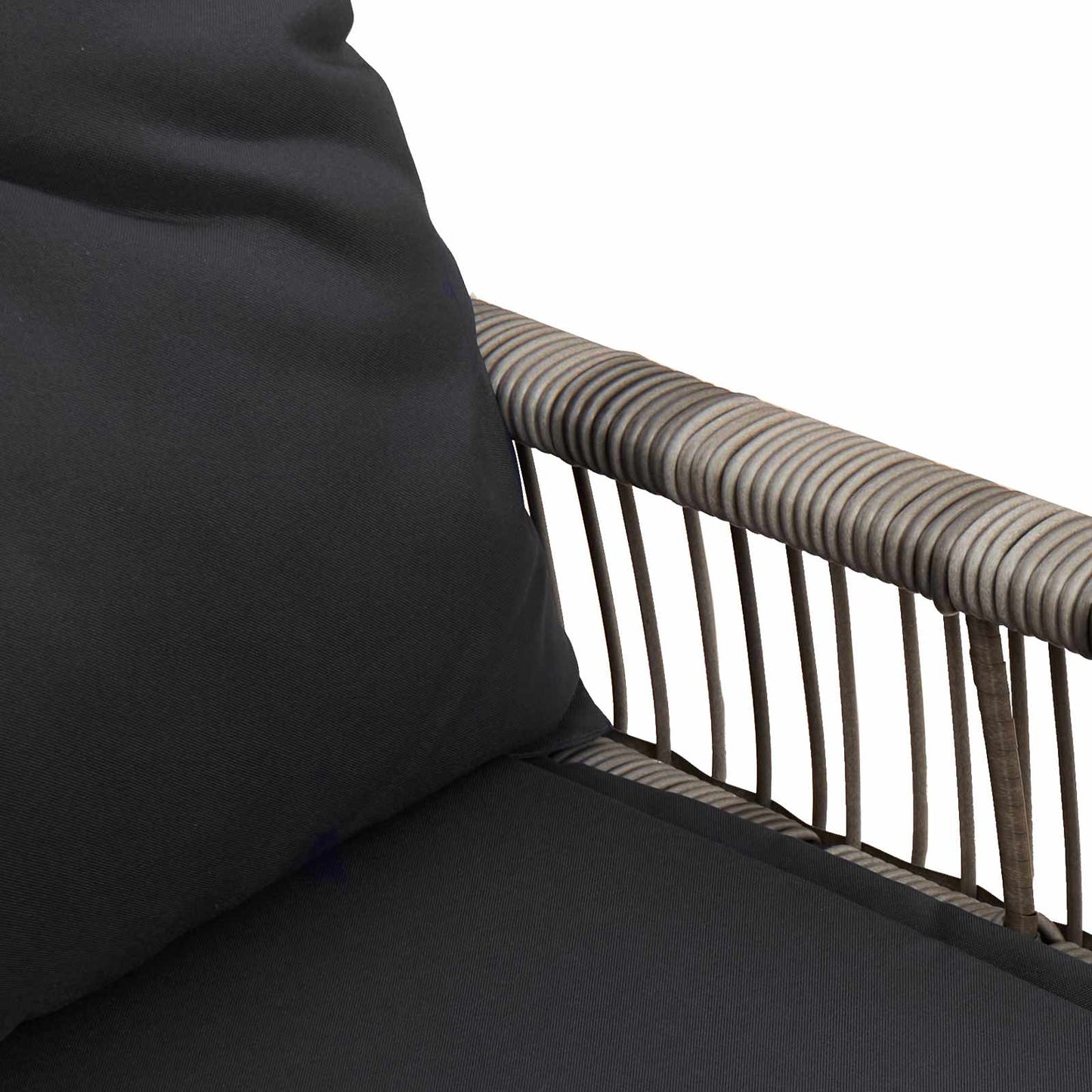 vidaXL Εξωτερικός πάγκος 4 pcs Γκρι και Σκούρο Γκρι συνθετικό ρατάν
