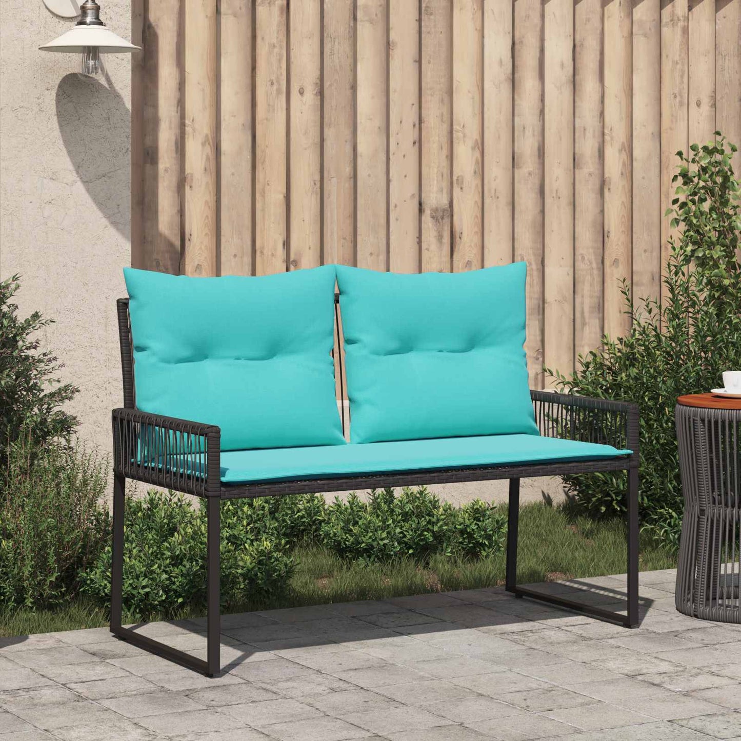 vidaXL Εξωτερικός πάγκος 2 -Seater 4 τμχ. 110 x 59 x 82 εκ Ορθογώνιος