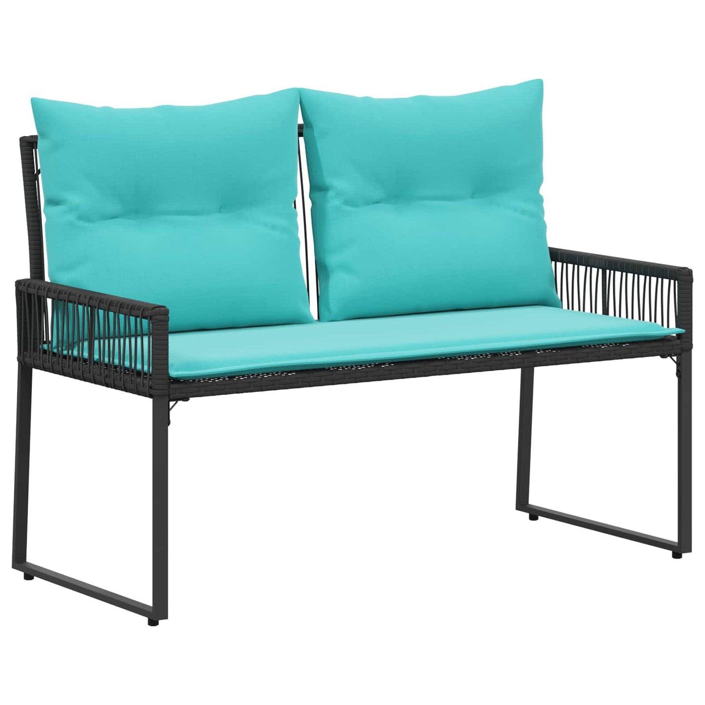 vidaXL Εξωτερικός πάγκος 2 -Seater 4 τμχ. 110 x 59 x 82 εκ Ορθογώνιος