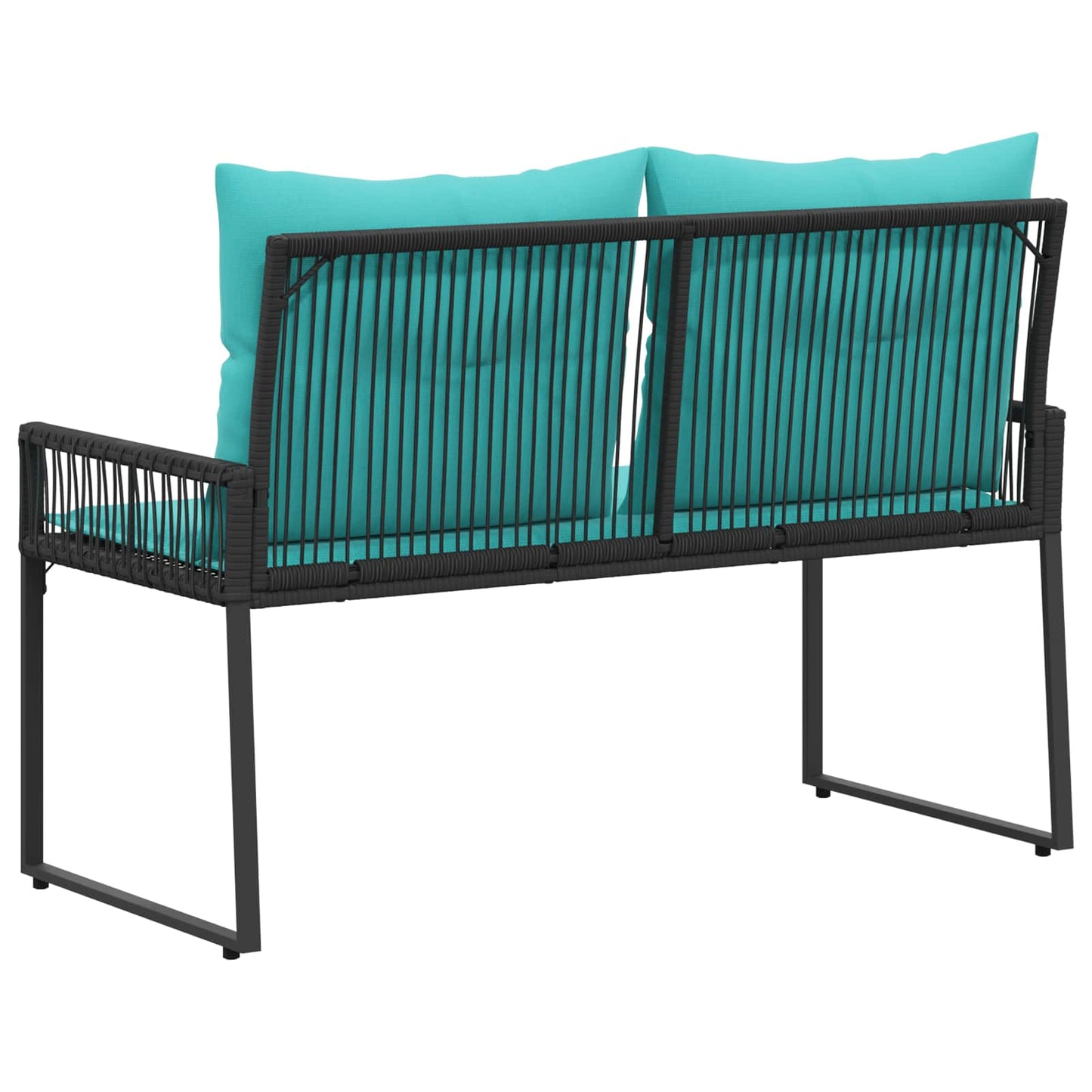 vidaXL Εξωτερικός πάγκος 2 -Seater 4 τμχ. 110 x 59 x 82 εκ Ορθογώνιος
