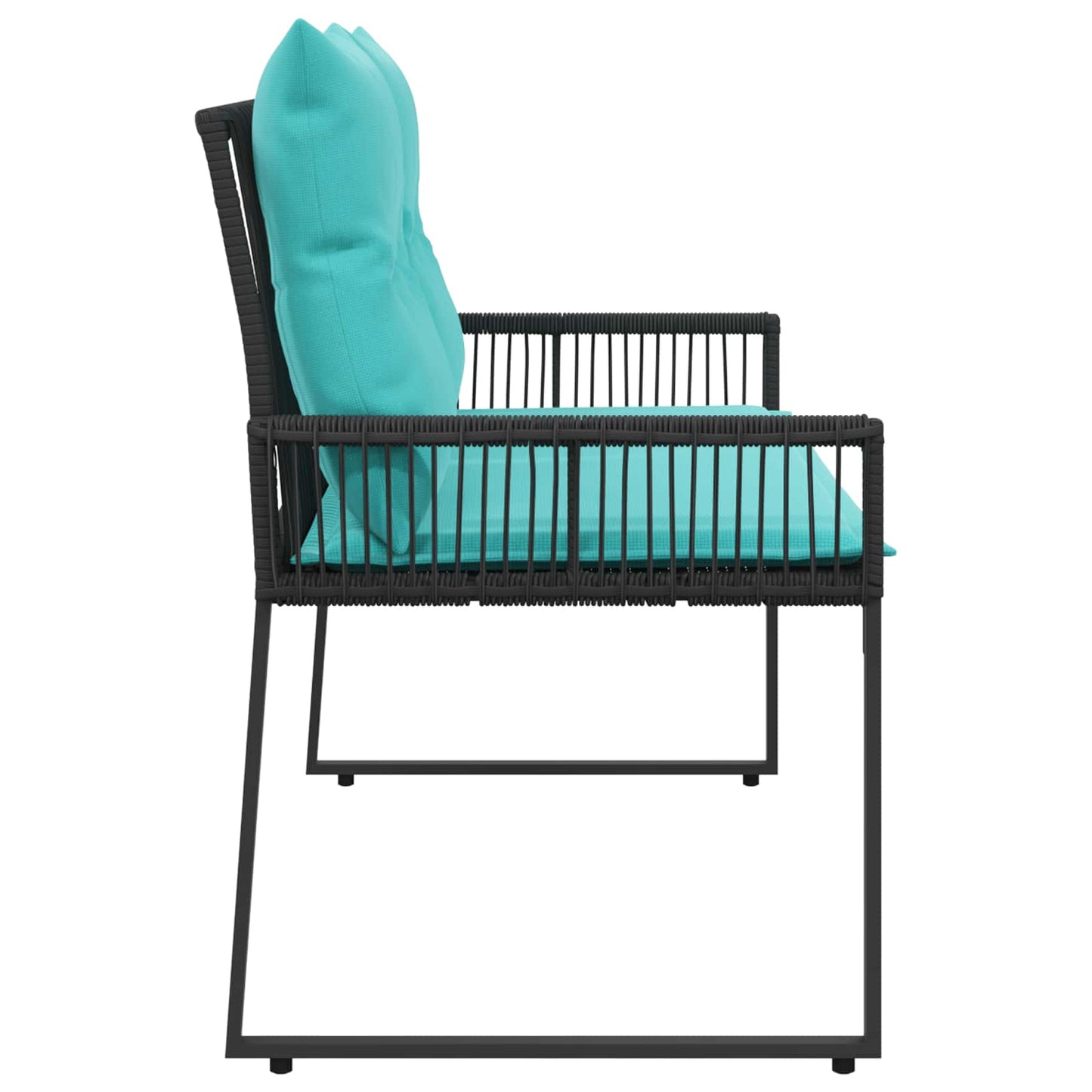 vidaXL Εξωτερικός πάγκος 2 -Seater 4 τμχ. 110 x 59 x 82 εκ Ορθογώνιος