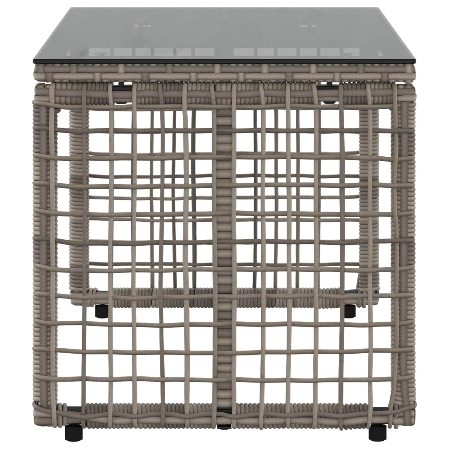 vidaXL Εξωτερικό Τραπέζι Γκρι και Μαύρο 80 x 40 x 40 cm