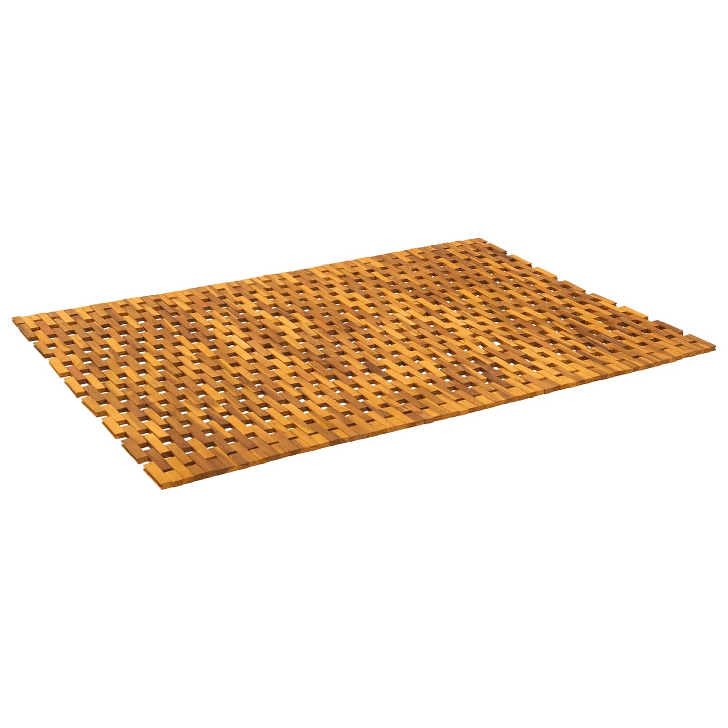 vidaXL Πατάκια μπάνιου Φυσικό 95 x 140 cm Στερεό Ξύλο Ακακίας