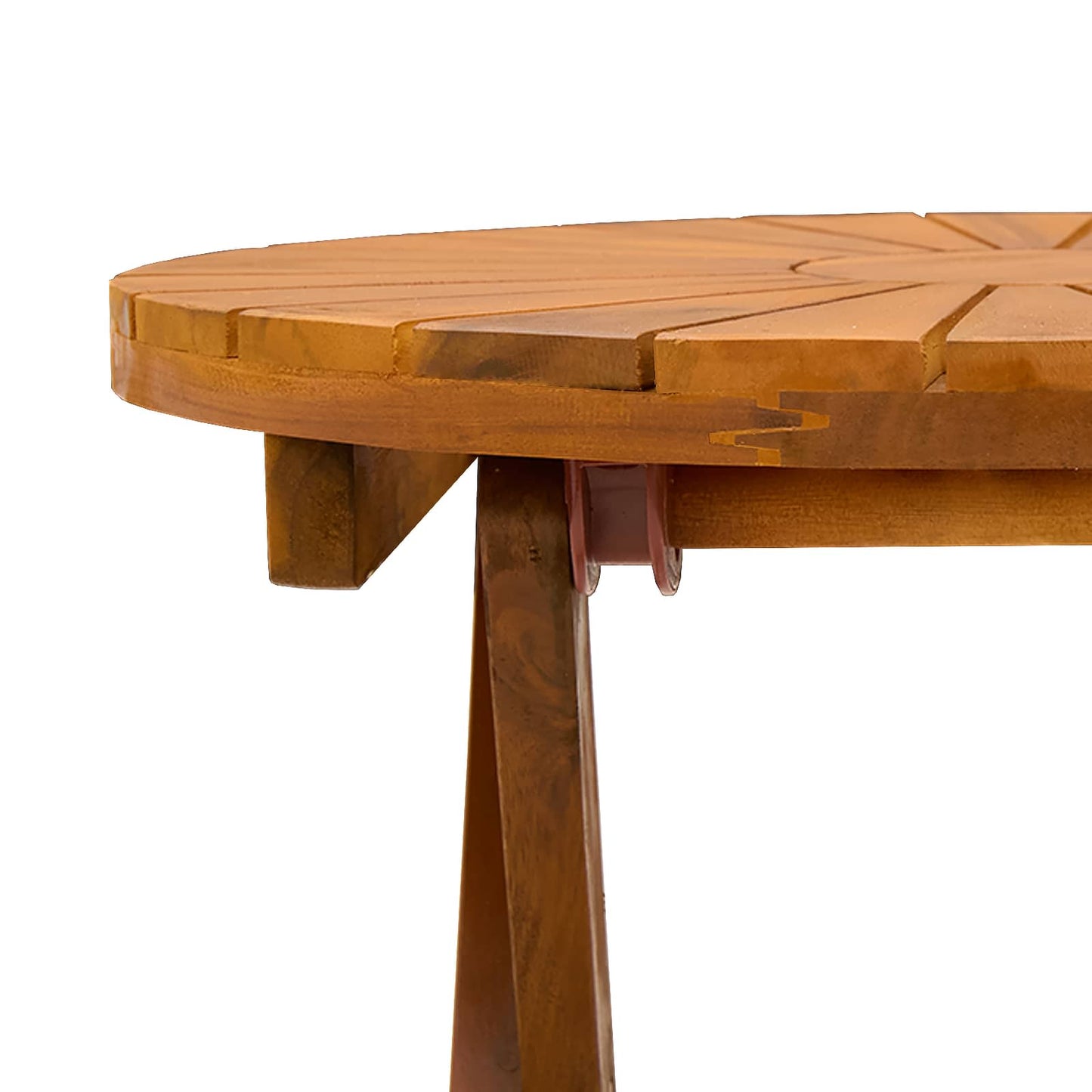 vidaXL Τραπέζι Bistro Φυσικό Ø45 x 45 εκ. Στερεό Ξύλο Ακακίας