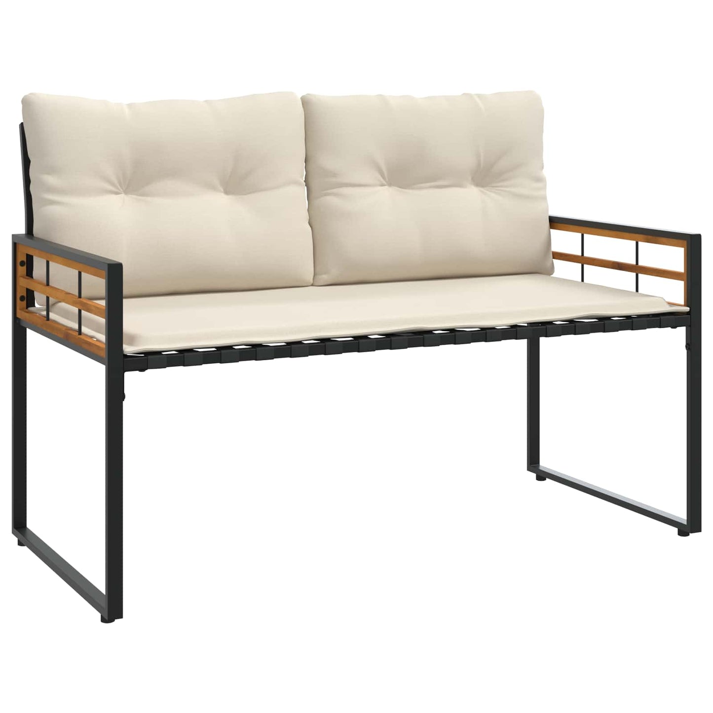 vidaXL Σετ Εξωτερικών Επίπλων με μαξιλάρι 4 pcs Κρεμ