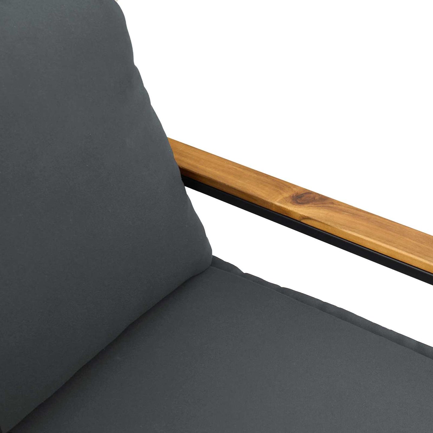 vidaXL παγκάκι Γκρι και Σκούρο Γκρι 115 x 65 x 72 εκ. Ρατάν