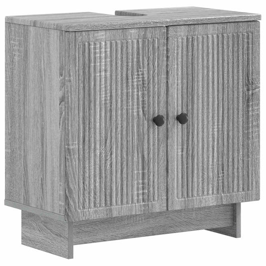vidaXL Ντουλάπα Νιπτήρα Mπάνιου EDE Γκρι Sonoma 59,5 x 31,5 x 59 εκ.