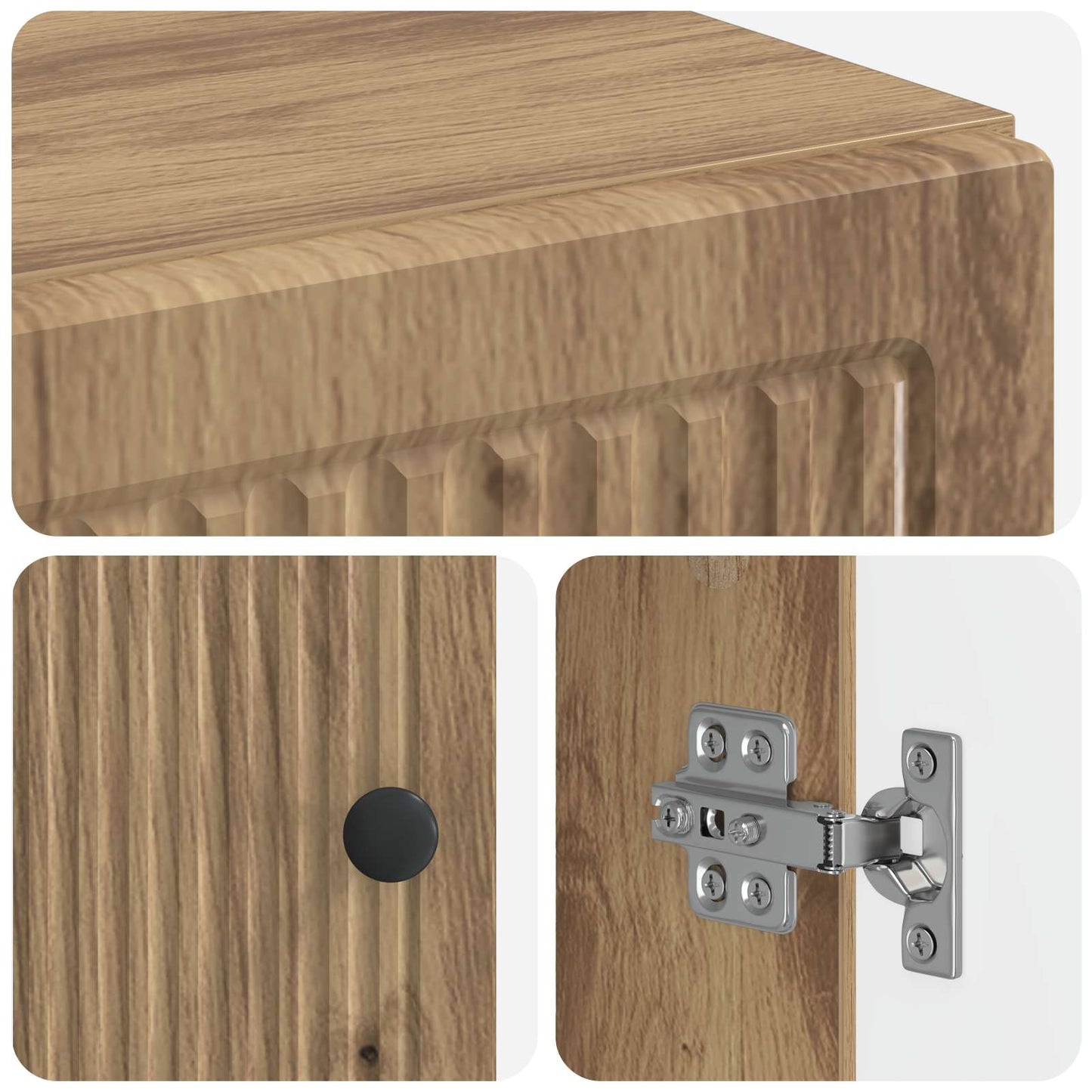 vidaXL Ντουλάπι Αποθήκευσης Μπάνιου EDE Artisan Δρυς 30 x 31 x 80 εκ.