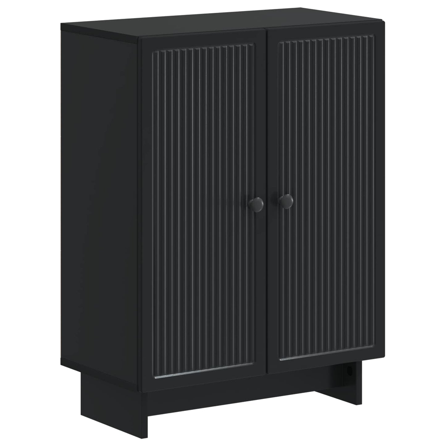 vidaXL Ντουλάπι Αποθήκευσης Μπάνιου EDE Μαύρο 59,5 x 31 x 80 εκ