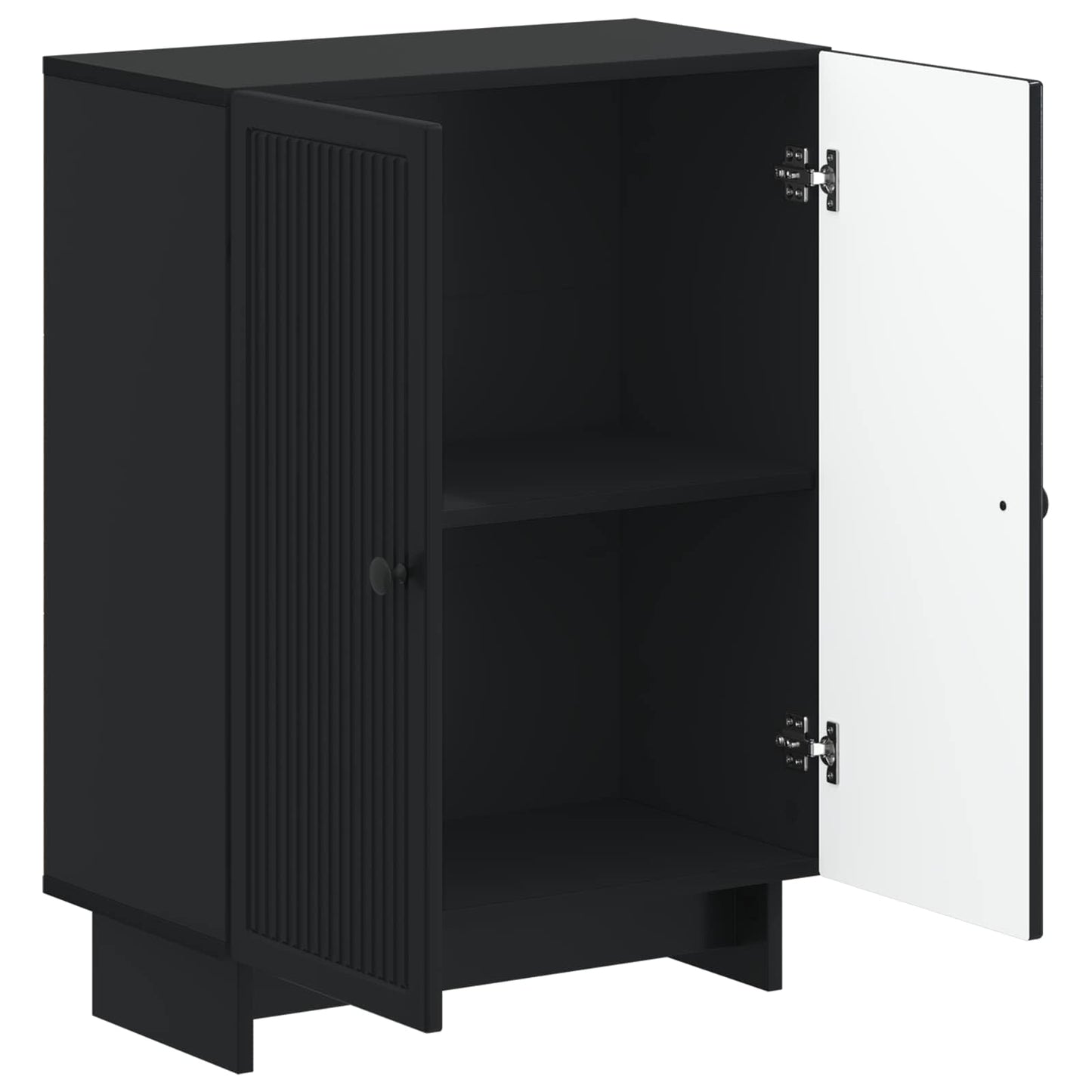 vidaXL Ντουλάπι Αποθήκευσης Μπάνιου EDE Μαύρο 59,5 x 31 x 80 εκ