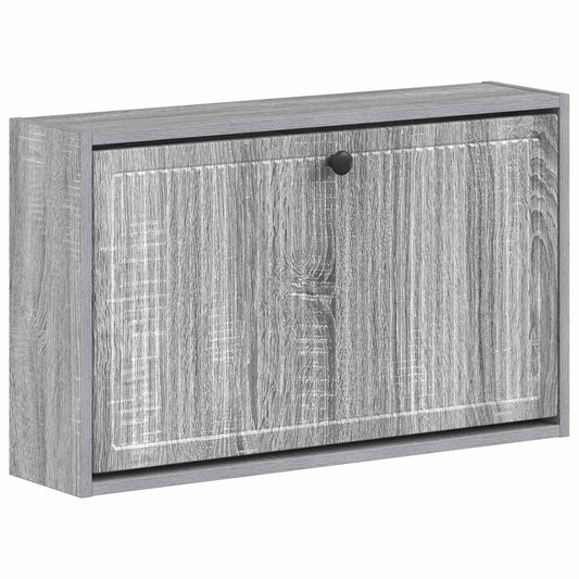 vidaXL Τοίχου Ντουλάπα Παπουτσιών EDE 71 x 17 x 43 εκ Γκρι Sonoma