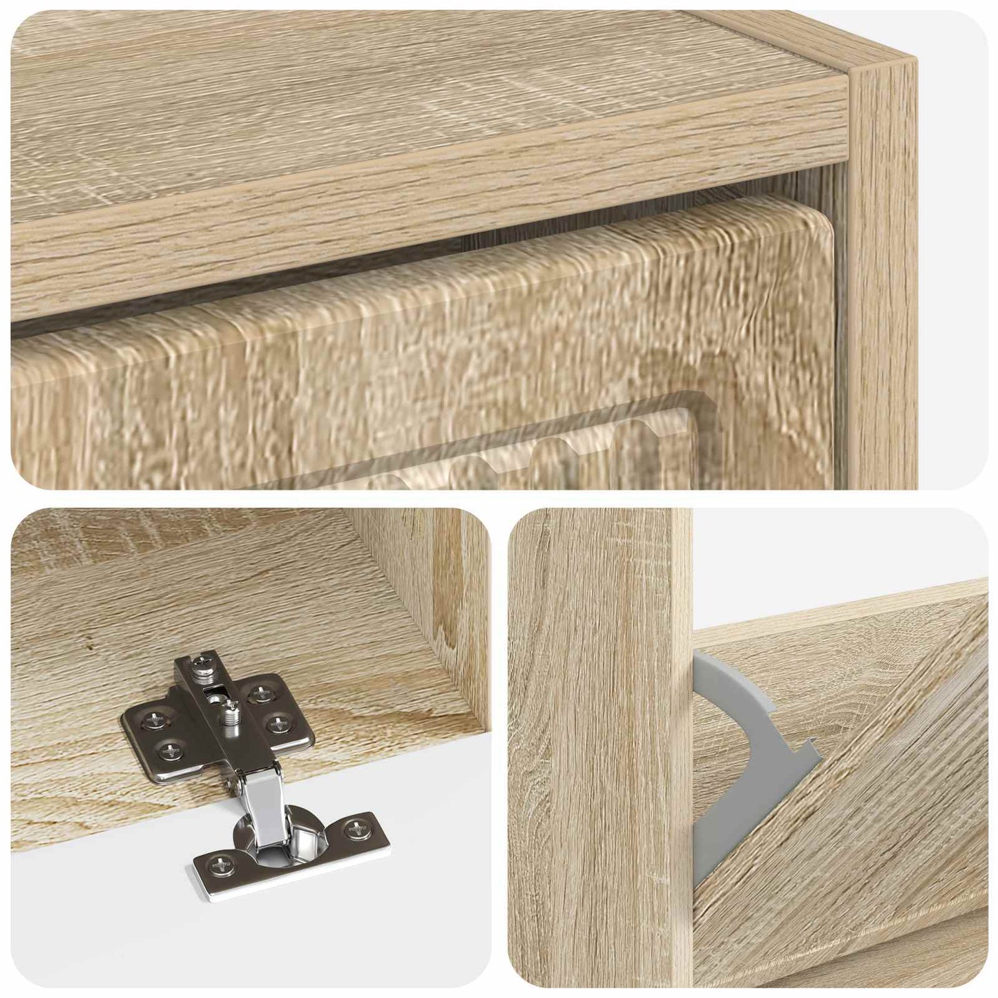 vidaXL Ντουλάπα Παπουτσιών EDE 78 x 24 x 103 εκ. Επεξεργασμένο Ξύλο