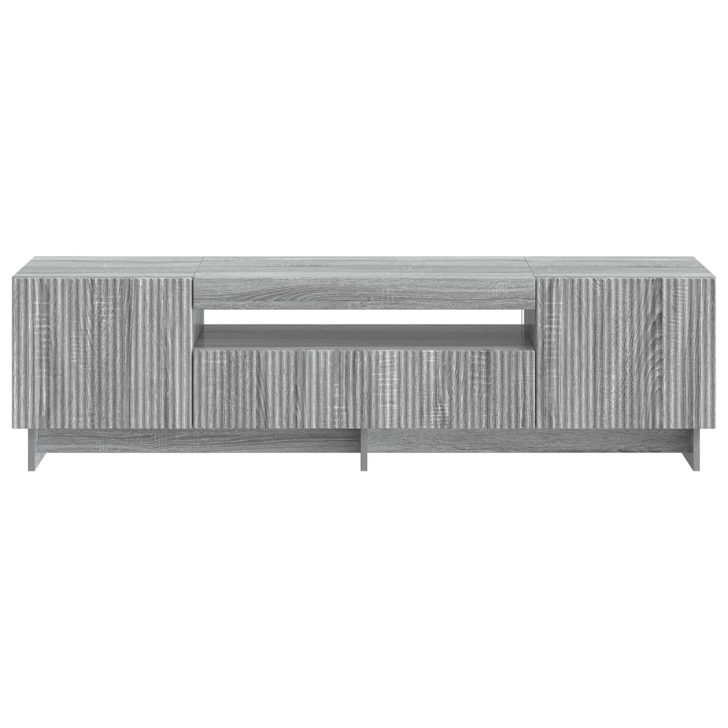 vidaXL Ντουλάπα LED Τηλεόρασης Γκρι Sonoma Επεξεργασμένο Ξύλο
