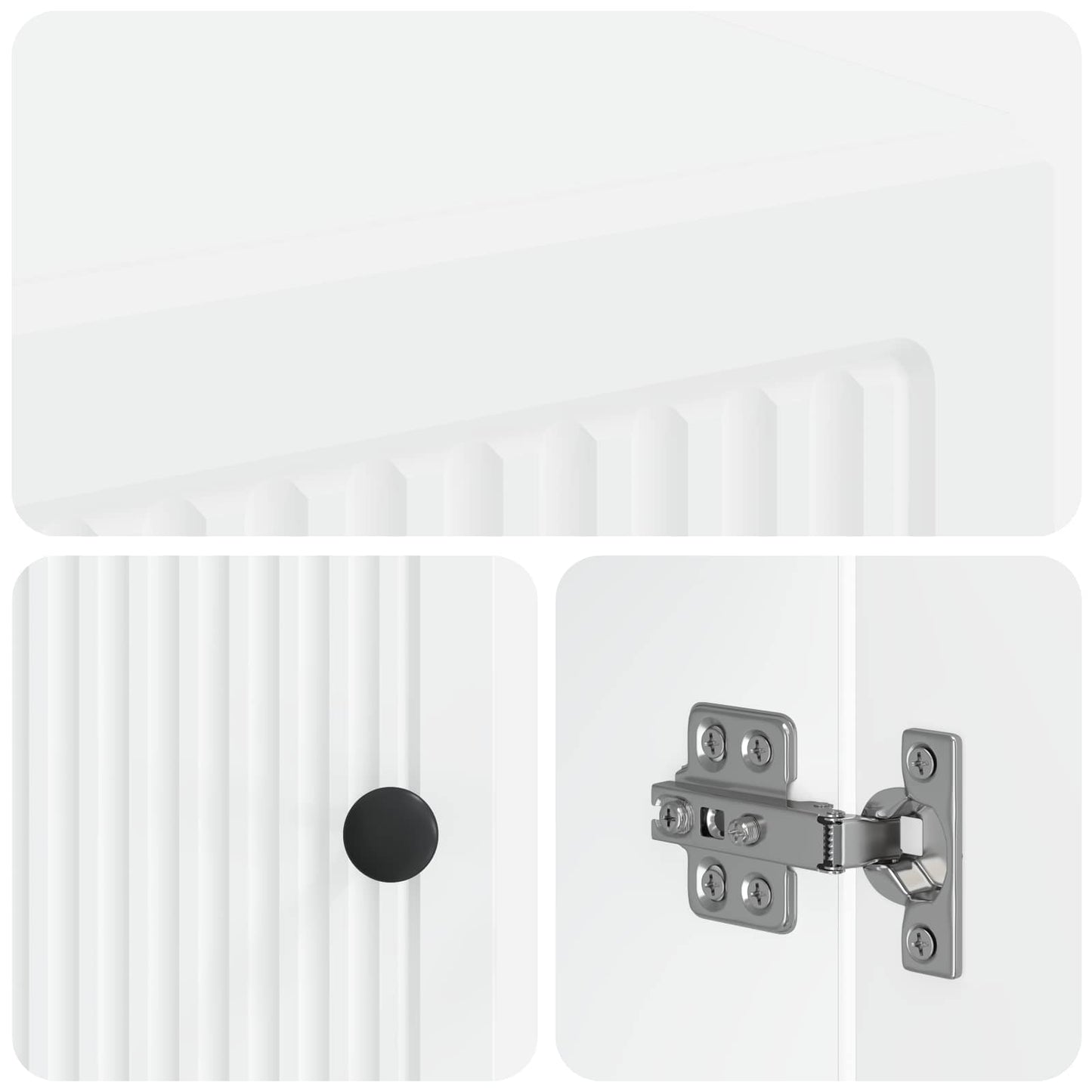 vidaXL Ντουλάπα τουαλέτας EDE Λευκό 66 x 25,5 x 190 εκ.