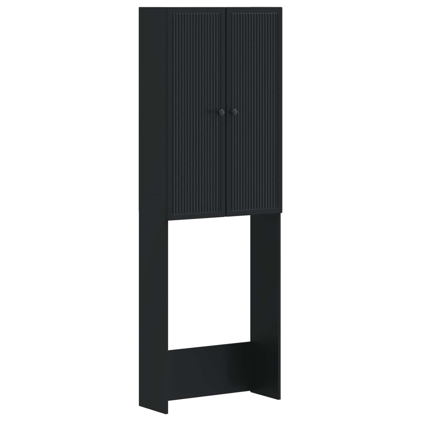 vidaXL Ντουλάπα τουαλέτας EDE Μαύρο 66 x 25,5 x 190 εκ.