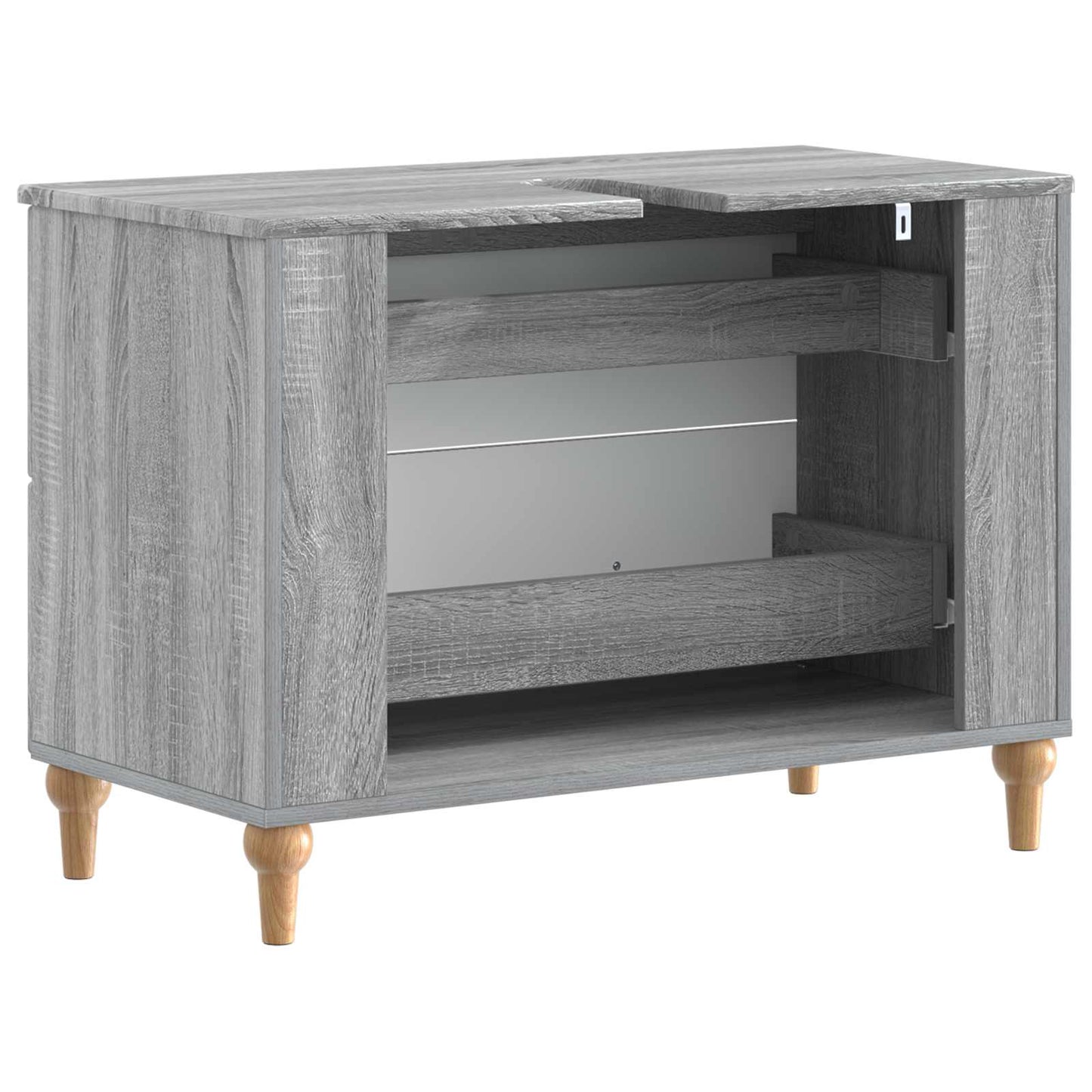 vidaXL Ντουλάπα Νιπτήρα Mπάνιου ALKMAAR Γκρι Sonoma 82 x 41 x 59 εκ