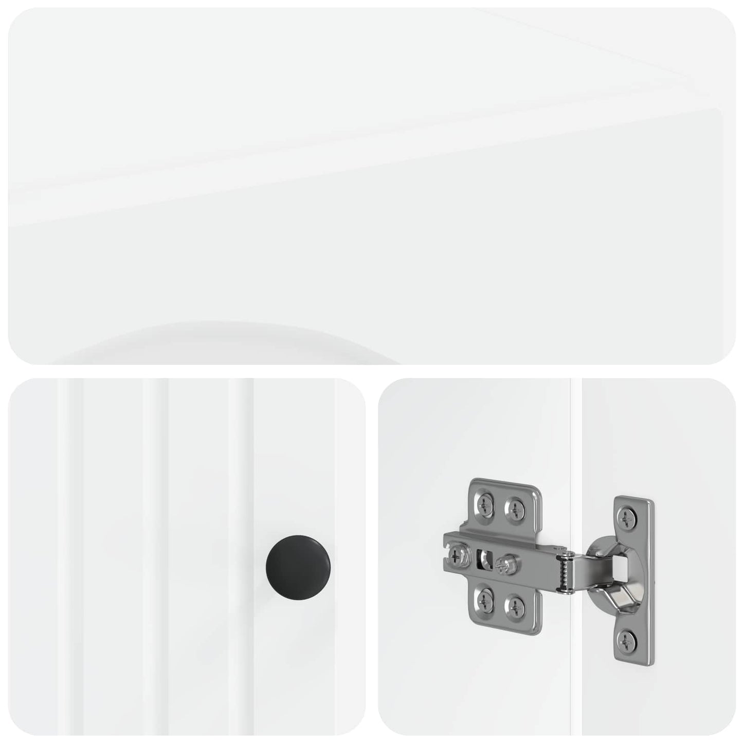 vidaXL Ντουλάπι Αποθήκευσης Μπάνιου ALKMAAR Λευκό 30 x 31 x 80 εκ.