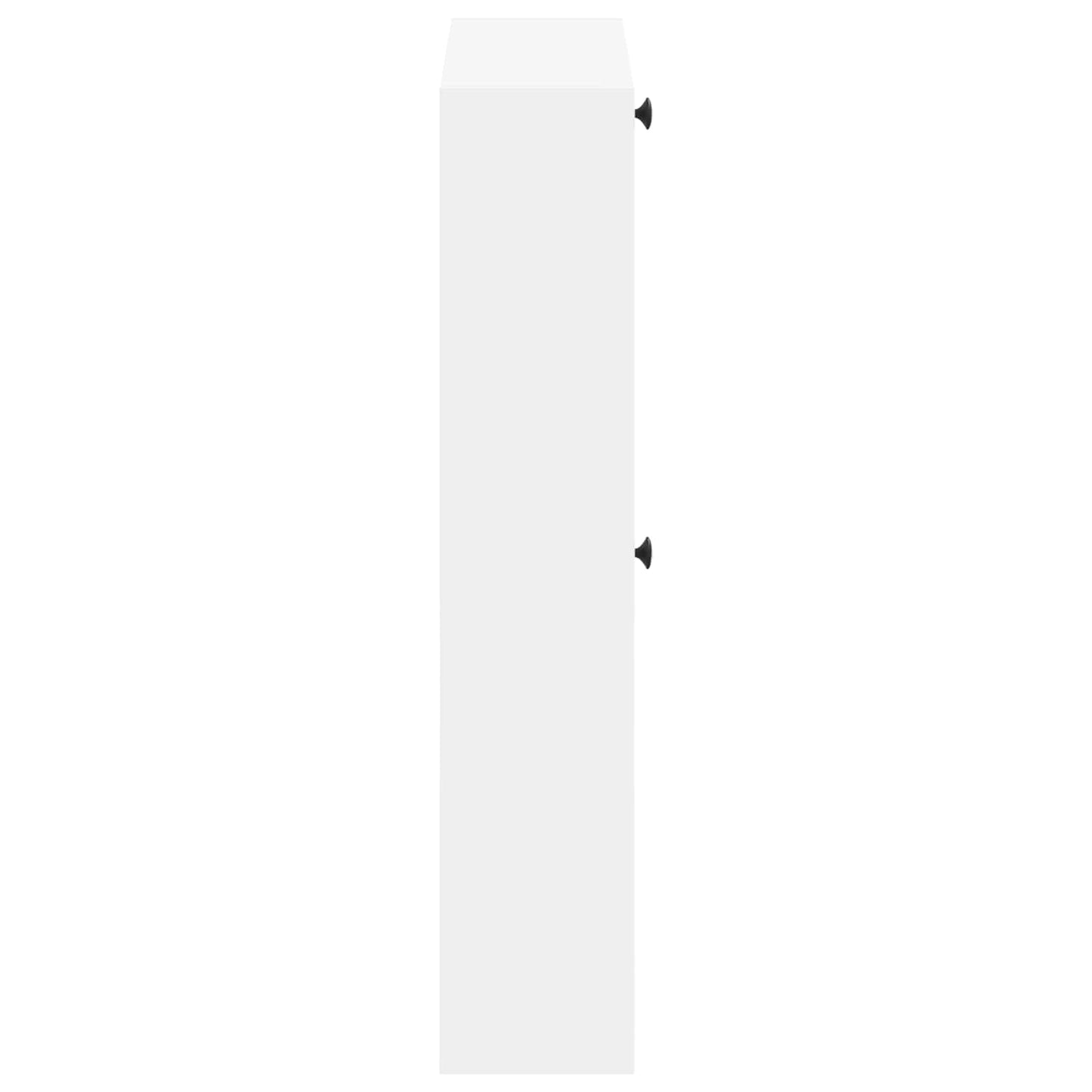 vidaXL Τοίχου Ντουλάπα Παπουτσιών ALKMAAR 71 x 17 x 86 εκ. Λευκό