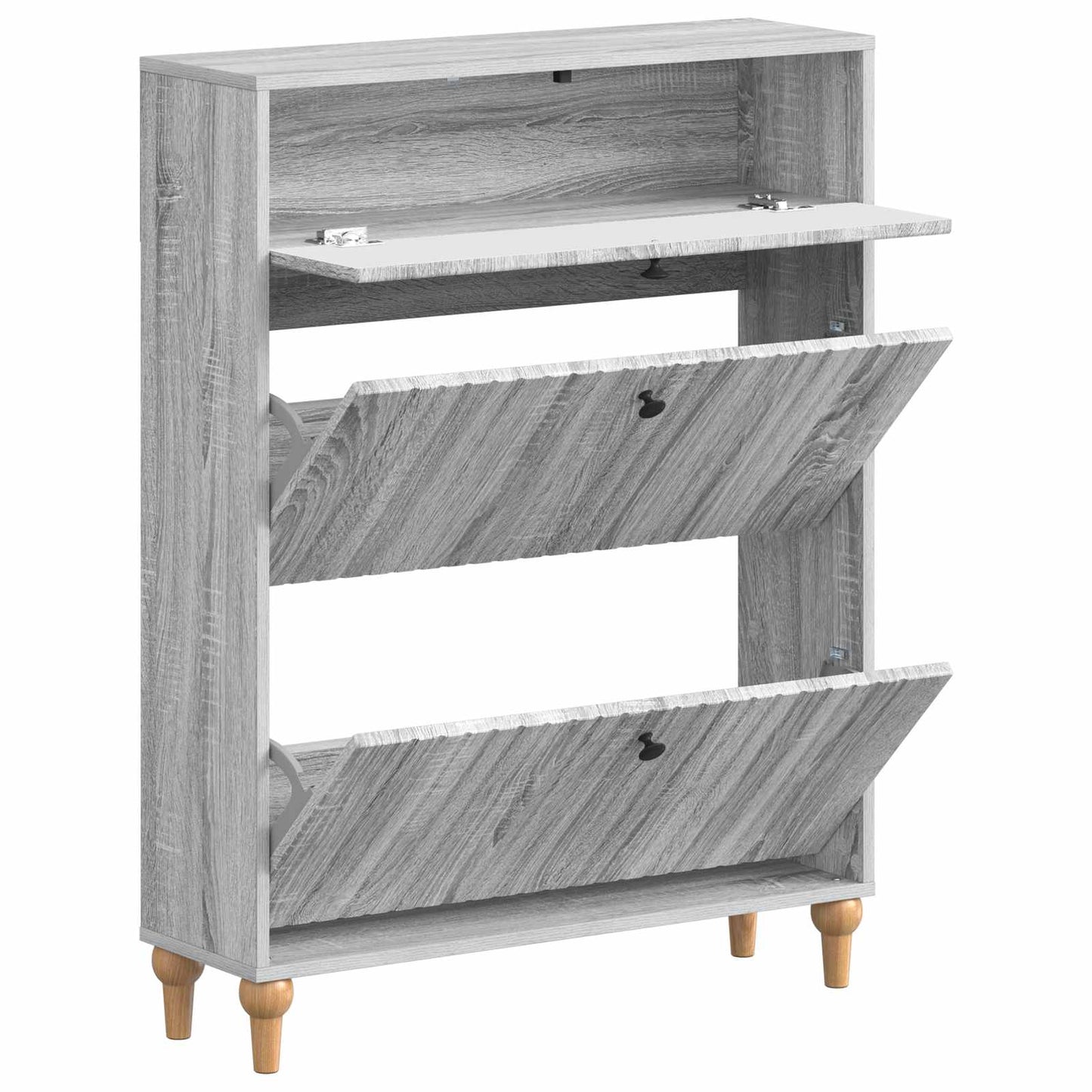 vidaXL Ντουλάπα Παπουτσιών ALKMAAR 78 x 24 x 103 εκ. Γκρι Sonoma