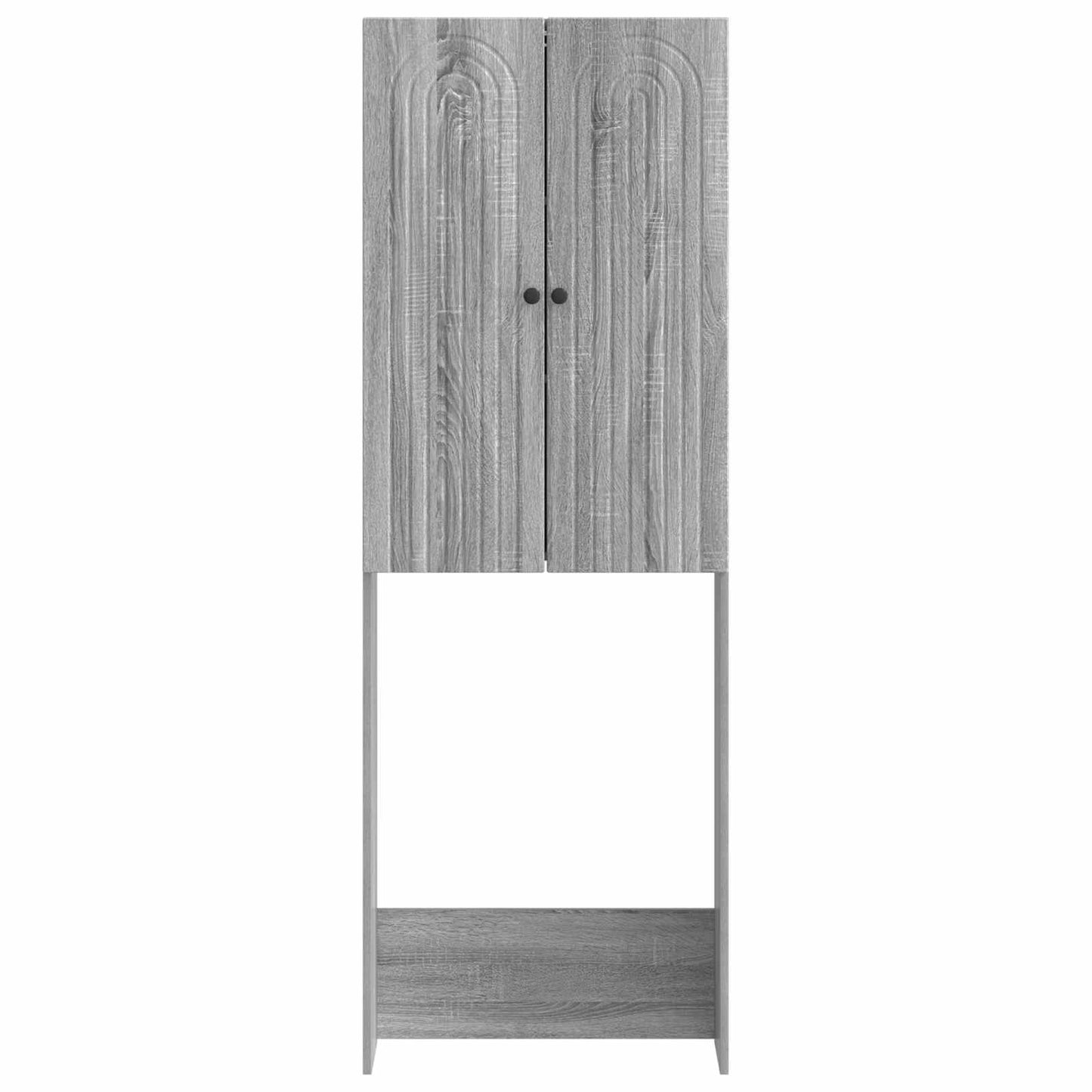 vidaXL Ντουλάπα τουαλέτας ALKMAAR Γκρι Sonoma 66 x 25,5 x 190 εκ.
