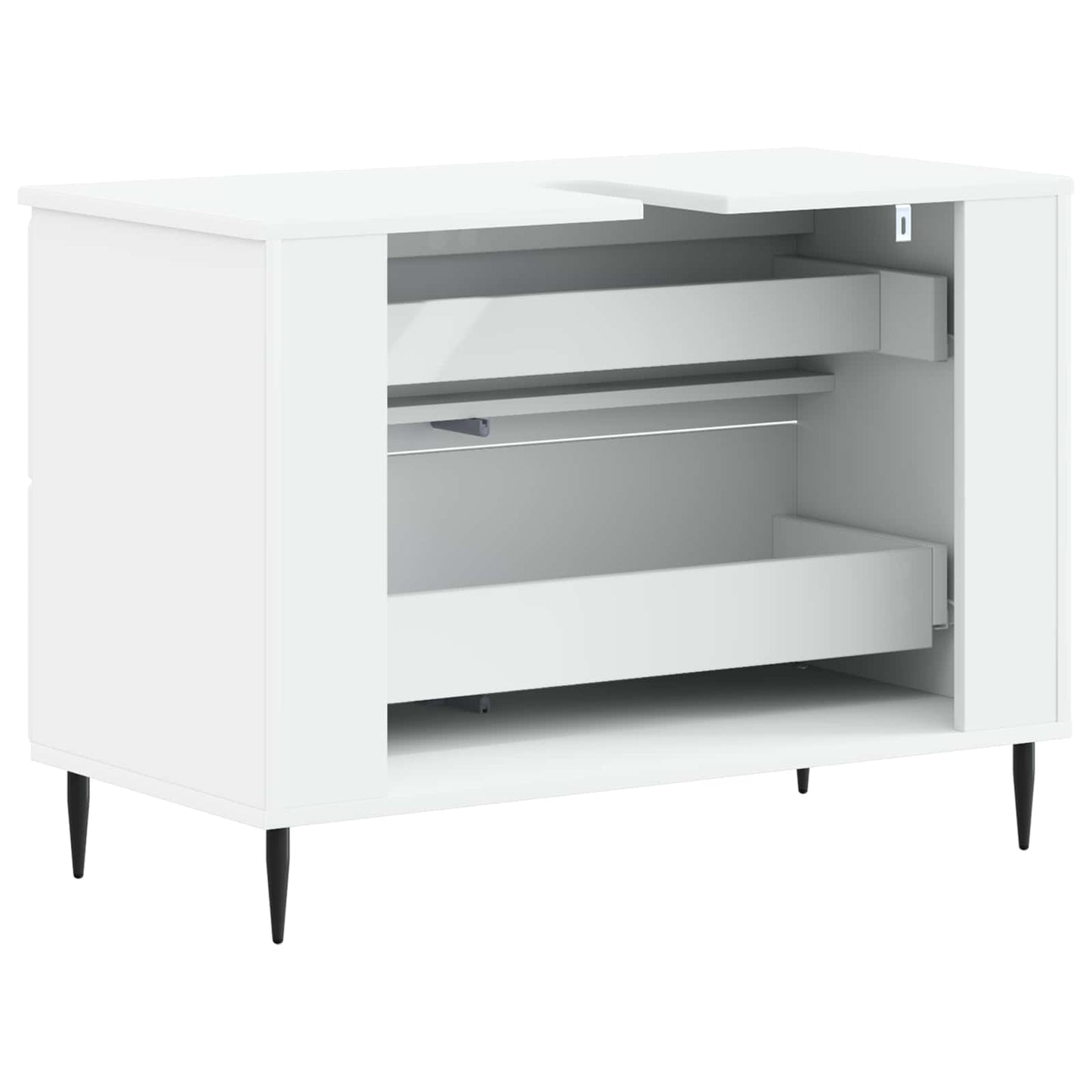 vidaXL Ντουλάπα Νιπτήρα Mπάνιου ZWOLLE Λευκό 82 x 41 x 58,5 εκ