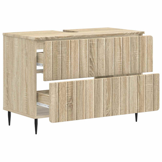 vidaXL Ντουλάπα Νιπτήρα Mπάνιου ZWOLLE Sonoma Δρυς 82 x 41 x 58,5 εκ
