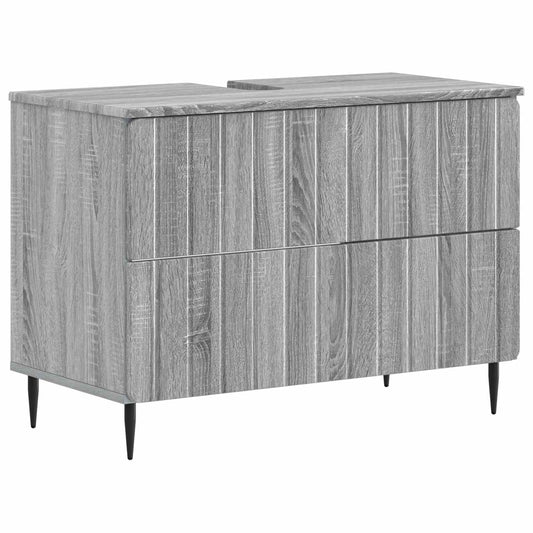 vidaXL Ντουλάπα Νιπτήρα Mπάνιου ZWOLLE Γκρι Sonoma 82 x 41 x 58,5 εκ